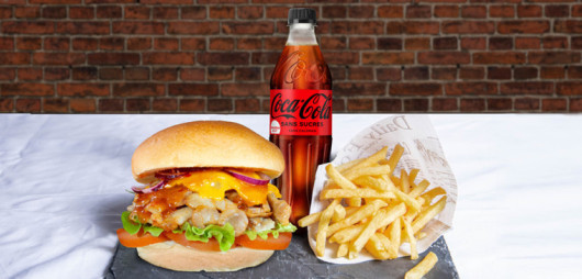 Menu XL Swicy kebab burger